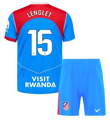 Atletico Madrid Clement Lenglet #15 Replik 3rd trikot Kinder 2025-26 Kurzarm (+ Kurze Hosen)